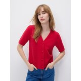 Reserved Vesta od mješavine vune - crvena | shoptok.hr