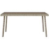  Vrtni stolić za kavu pravokutni svijetlo sivi 80x40x37 cm | shoptok.hr