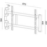 Mywall HP 27 AL TV stenski nosilec 81,3 cm (32'') - 177,8 cm (70'') možnost obračanja, (20434366) | Shoptok.si