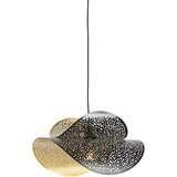 QAZQA Orientalska viseča svetilka črna z zlatom 28 cm - Japke Cene