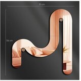 WALLXPERT dekorativno ogledalo Ozgl509 rose gold | Eponuda.com