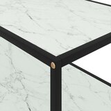 vidaXL Klubska mizica bela 100x50x35 cm kaljeno steklo | Shoptok.si