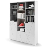  Knjižna omara X WHITE 3D | Shoptok.si