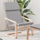 vidaXL Stol za sproščanje svetlo sivo blago | Shoptok.si