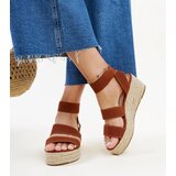 Gemre Brown wedge sandals Minna | Shoptok.si