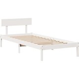 vidaXL Okvir kreveta bez madraca bijeli 75 x 190 cm masivna borovina | shoptok.hr