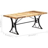  Blagovaonski stol od masivnog drva manga 180 x 90 x 76 cm | shoptok.hr