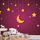  Foto tapeta - Skyline - violet night sky landscape with stars for children 245x175 Samoljepljiva | shoptok.hr