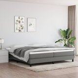  S oprugama i madracem tamnosivi 200 x 200 cm od tkanine | shoptok.hr