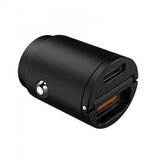Celly auto punjač 30W 1 USB + 1 USB-C ports ( CCMINIUSBUSBCBK ) Cene