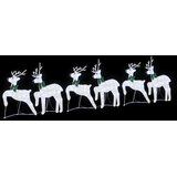  LED Riječni jeleni 6 pcs Srebrno tkanina | shoptok.hr