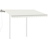  Automatska tenda na uvlačenje sa stupovima 3 x 2 5 m krem | shoptok.hr