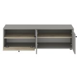 Hanah home tv polica pao grey travertine