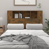  Uzglavlje s ormarićem boja dimljenog hrasta 120x18,5x102,5 cm | Eponuda.com
