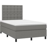  Krevet box spring s madracem tamnosivi 120 x 190 cm tkanina | shoptok.hr