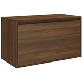 vidaXL Klop za hodnik 80x40x45 cm rjavi hrast konstruiran les, (20777530)