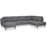 Scandic Tamno siva kutna garnitura (s desnim kutom/u obliku slova "U") Hero – | shoptok.hr