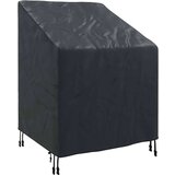 vidaXL Pokrov za vrtn stol Črna 75 x 78 x 65 / 100 cm 600D tkanina | Shoptok.si