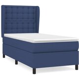  Box spring postelja z vzmetnico modra 80x200 cm blago, (20892806) | Shoptok.si