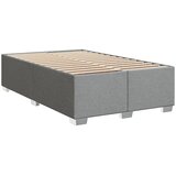  Krevet s oprugama i madrac svjetlosivi 120 x 200cm od tkanine | shoptok.hr