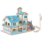  3d eko drvena puzzle - ŠARMANTNA VILA | ePonuda.com