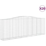  Lučne gabionske košare 20 kom 400 x 50 x 140/160 cm željezne | Eponuda.com