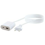 SCHWAIGER Adapter za hitro polnjenje z USB vhodom (Bela, 2-krat, Dolžina kabla: 2,5 m) | Shoptok.si
