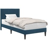  Krevetna konstrukcija s uzglavljem Plava 80 x 200 cm Baršun | shoptok.hr