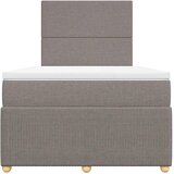  Krevet s oprugama i madracem smeđesivi 120 x 200 cm od tkanine | shoptok.hr
