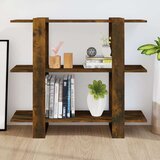  Knjižna omara/pregrada dimljeni hrast 100x30x87 cm, (20705087) | Shoptok.si