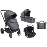 Kikka Boo kolica kara 3in1 premium set sa auto sedištem i-trail i-size i tvrdom korpom grey | ePonuda.com