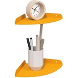  Ležeča polica s polico 2 pcs Gorčična rumena 18 x 18 x 2 cm, (5000307480) | Shoptok.si