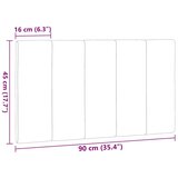 vidaXL Vzglavna stranica taupe 90 cm blago | Shoptok.si