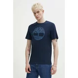 Timberland Bombažna kratka majica moška, mornarsko modra barva, TB0A2C2RZ021
