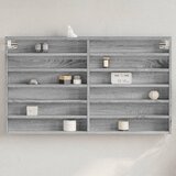 vidaXL Vitrina boja sivog hrasta sonome 100x8,5x58 cm drvena | shoptok.hr