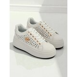 Resti Aurelia Bianca – White Platform Sneakers Ecru | ePonuda.com