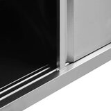 vidaXL Radni stolovi s kliznim vratima 2 kom 200x50x(95-97)cm cm čelik | shoptok.hr