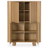 MOME Omarica v hrastovem dekorju v naravni barvi 100x133x40 cm Padoc – | Shoptok.si