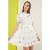 Trendyol Ecru Embroidered Dress | shoptok.hr