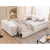 Ropez Krem sklopiva/s prostorom za odlaganje sofa od samta 260 cm Justin – | shoptok.hr