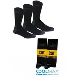 Cat moške delovne nogavice Coolmax DYN783, 43/46, črna, 3 pari | Shoptok.si