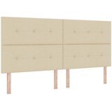  Krevet od pjene s madracem i LED-om Krem 200 x 200 cm Tkanina | shoptok.hr