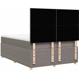  Krevet s oprugama i madracem smeđesivi 140 x 190 cm od tkanine | shoptok.hr