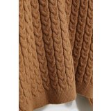 Marisse Dark Beige Turtleneck Sweater With Puffed Sleeves | shoptok.hr
