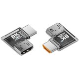 INF UHD HDMI ženski-na-moški kotni adapter 3-pack – HDMI 2.1, 8K@60Hz, 90° ABS Transparent, (5000327343) | Shoptok.si