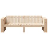  Vrtni kauč Prirodna 185,5 x 60 x 62 cm Čvrsto borovo drvo | shoptok.hr