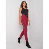 RELEVANCE Sweatpants-RV-DR-6891.54-burgundy | Shoptok.si