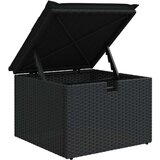 vidaXL 9 dijelni set vrtnog kauča s jastučićima Crni Poli Ratan | shoptok.hr