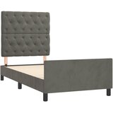  Okvir za krevet bez madraca tamnosivi 80x200 cm baršunasti | shoptok.hr