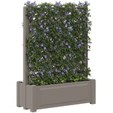  Velika saksija s rešetkom Siva 99,5 x 43 x 133,5 PP | Shoptok.si